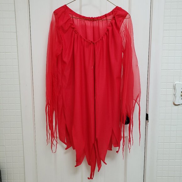 Women's Red Devil Halloween Adult Costume DRESS ONLY - Picture 1 of 9